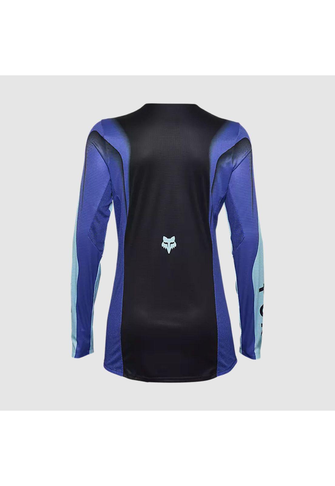 Polera Moto Mujer Flexair Infinite Azul/Negro Fox-1