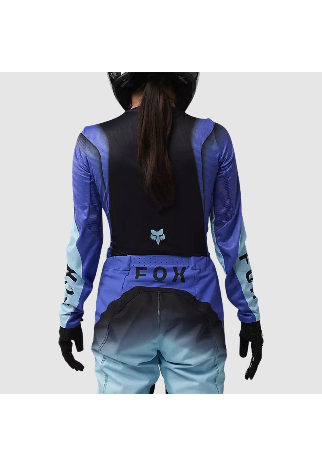 Polera Moto Mujer Flexair Infinite Azul/Negro Fox-3