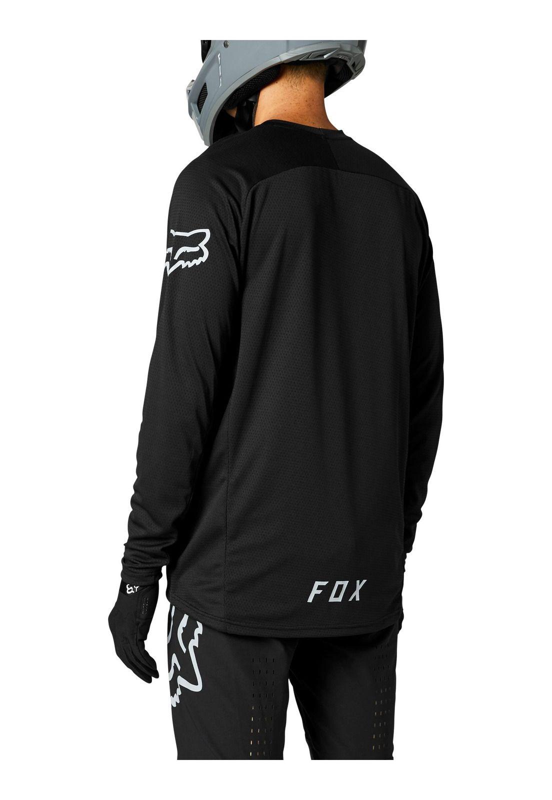 Polera Bicicleta Defend LS Negro Fox-1