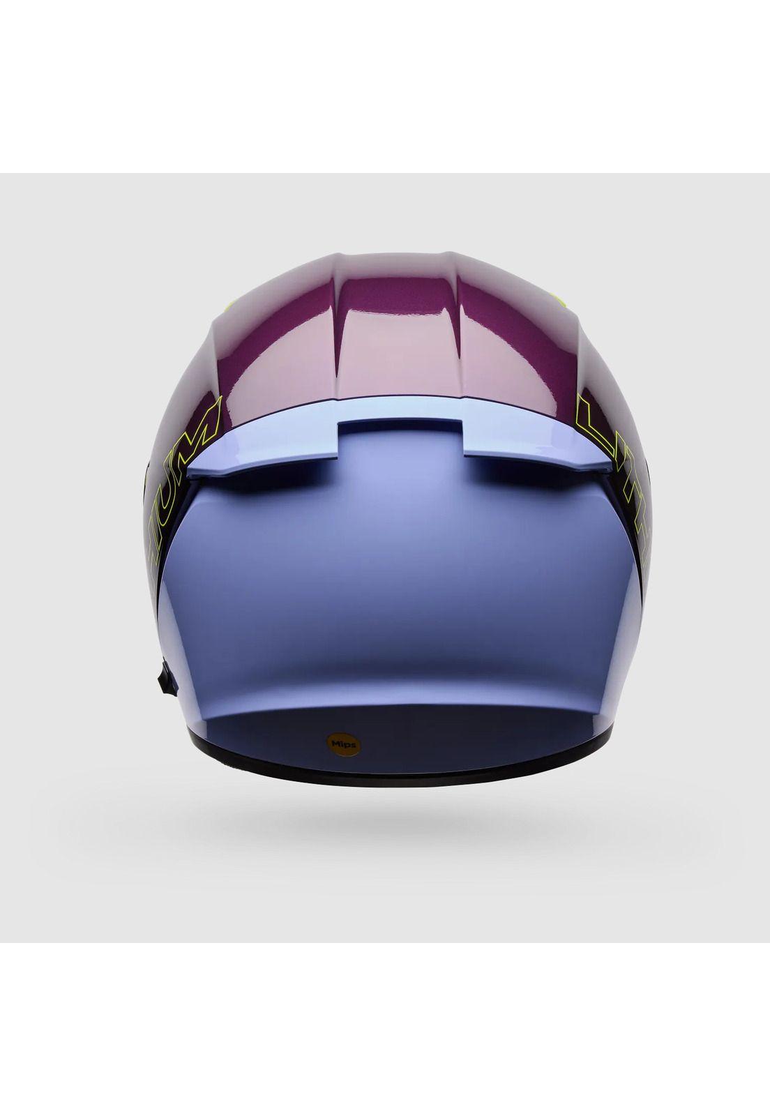 Casco Moto Calle Lithium Mips Plus Delta Negro/Morado Bell-2