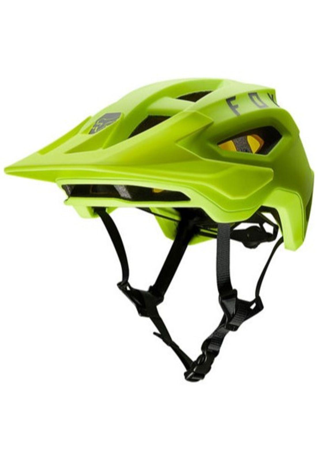 Casco Bicicleta Speedframe Mips Amarillo Fluor Fox-1