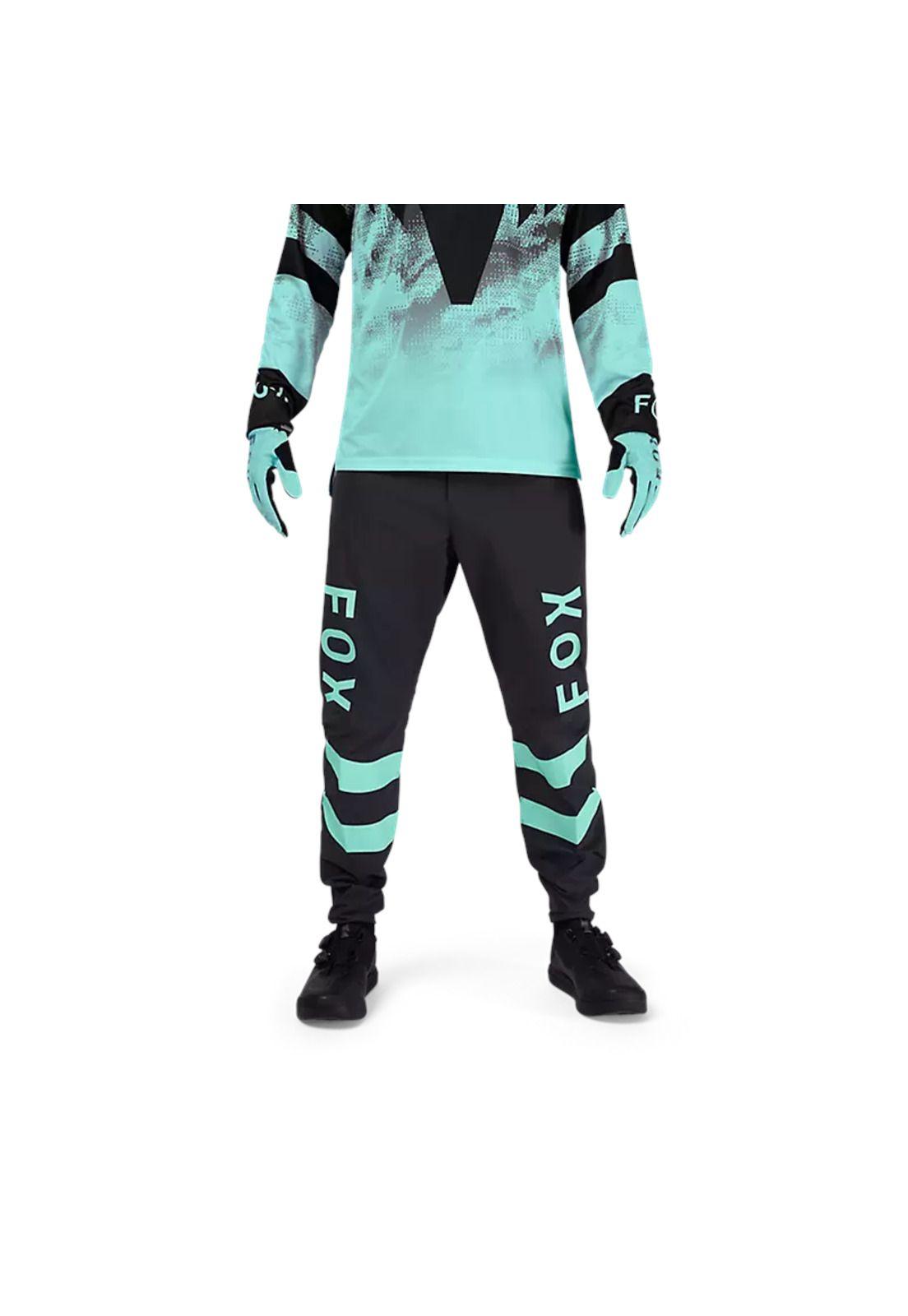 Pantalon Bicicleta Ranger Kairos Negro/Azul Fox-2