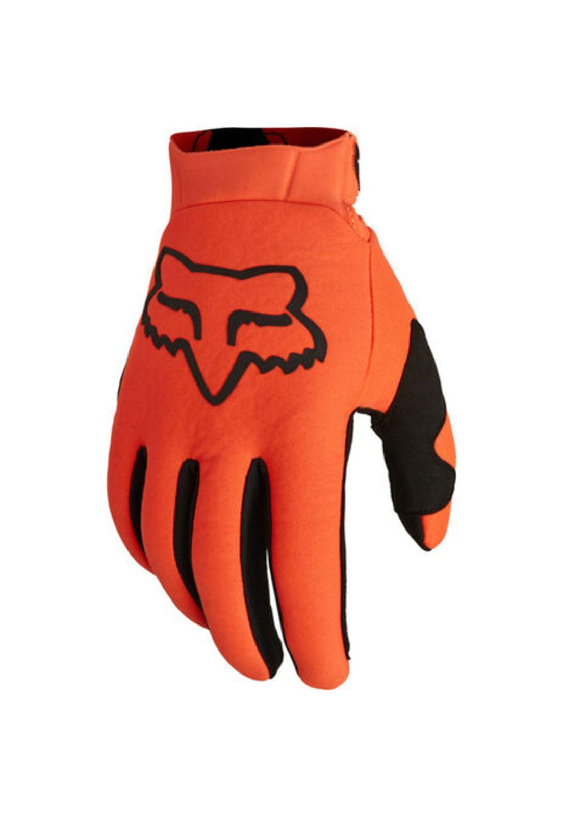 Guantes Moto Defend Thermo Offroad CE Naranja Fox-0