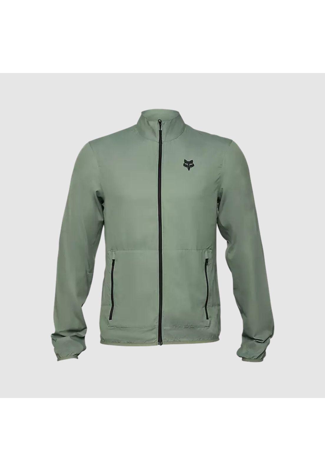 Chaqueta Cortavientos Bicicleta Ranger Verde Fox-0