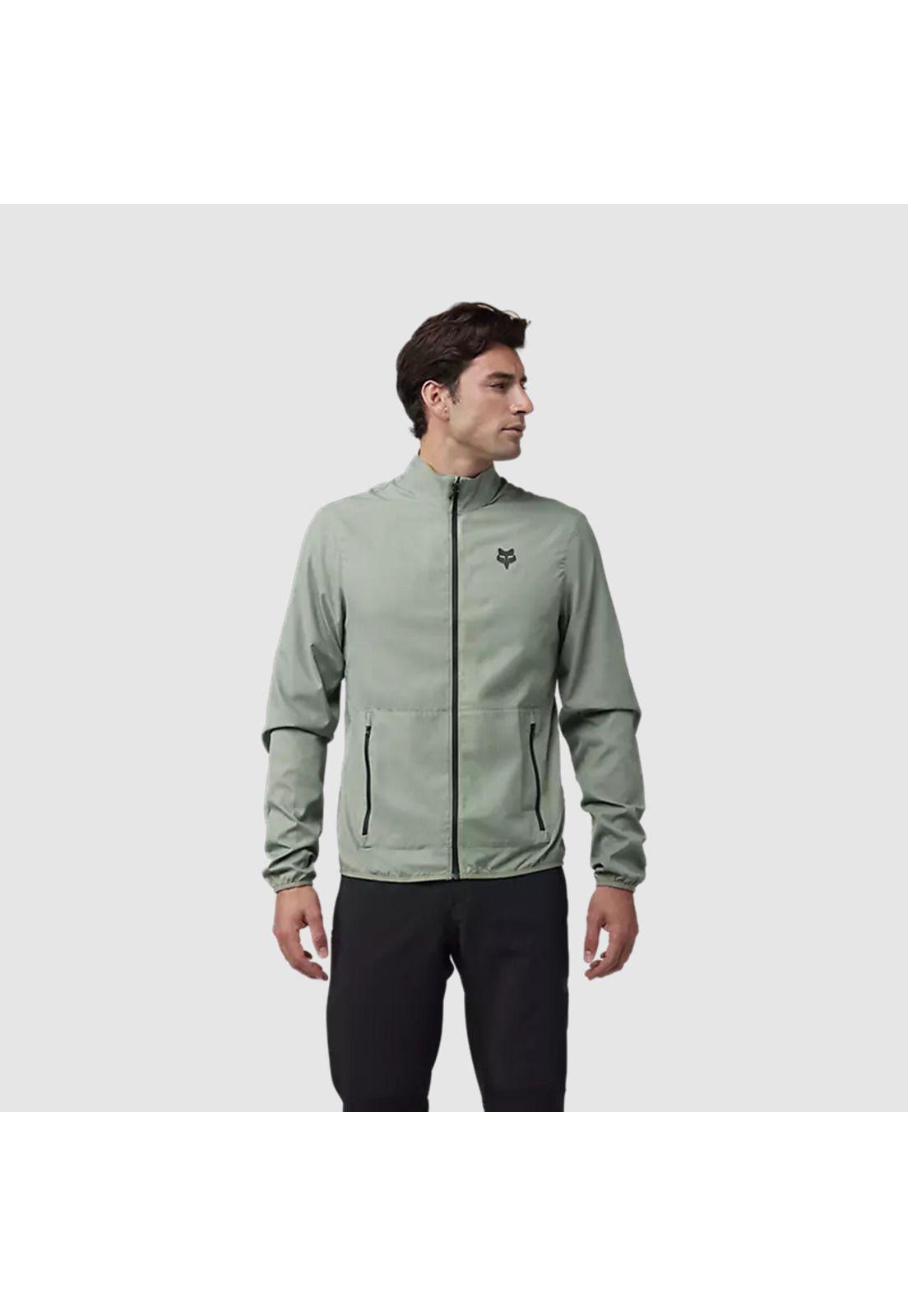 Chaqueta Cortavientos Bicicleta Ranger Verde Fox-2