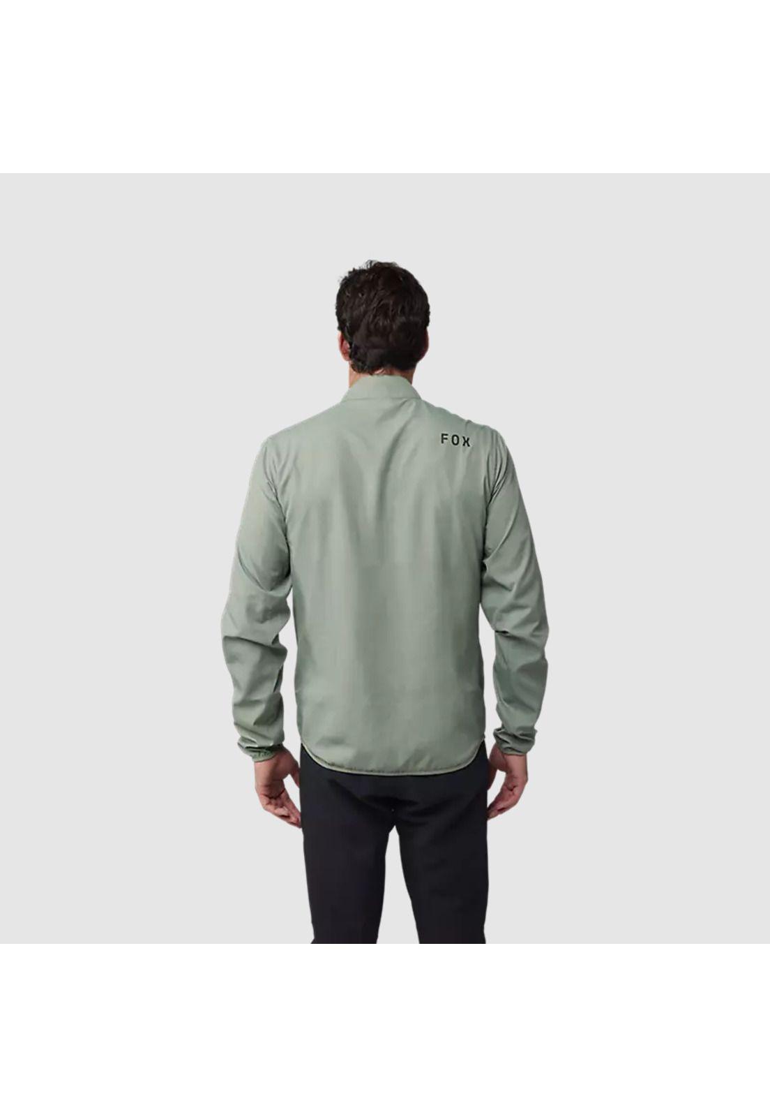 Chaqueta Cortavientos Bicicleta Ranger Verde Fox-3