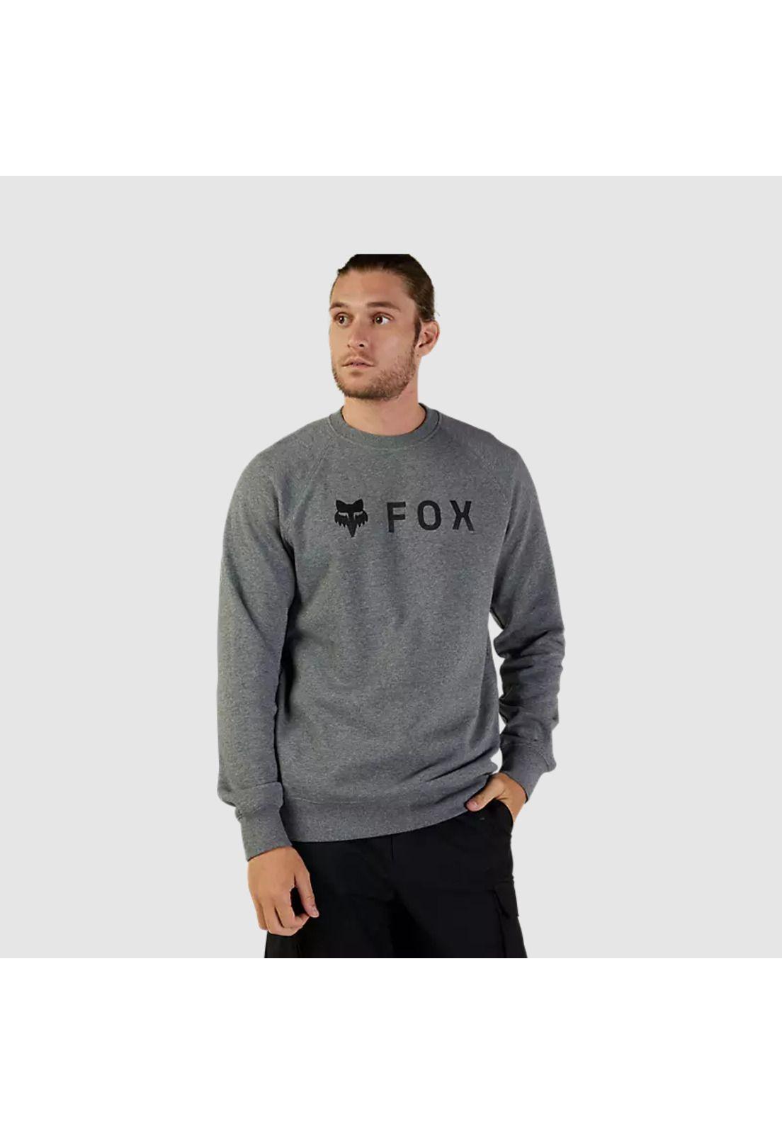 Poleron Lifestyle Sin Capucha Absolute Crew Gris Fox-2