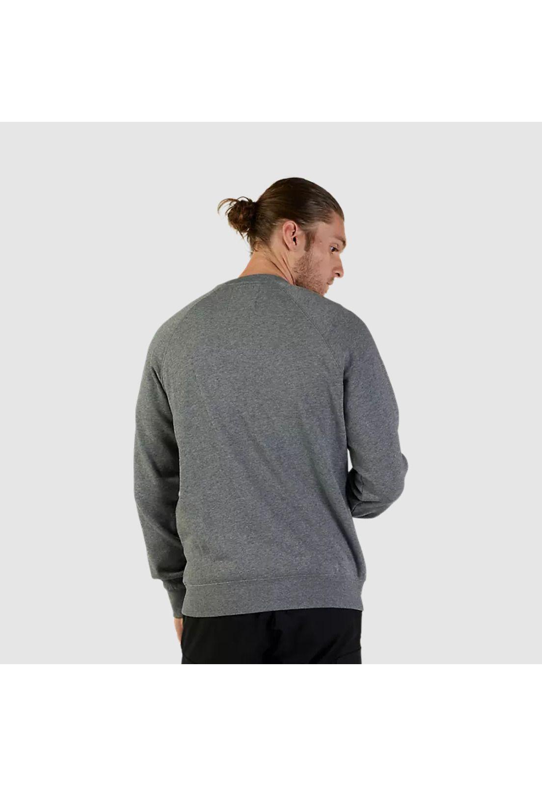 Poleron Lifestyle Sin Capucha Absolute Crew Gris Fox-3
