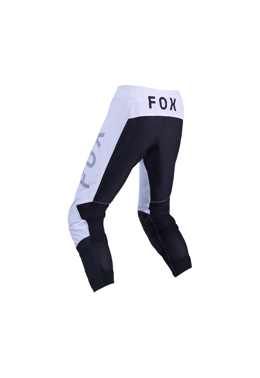 Pantalon Moto Flexair Fracture Blanco/Negro Fox-2
