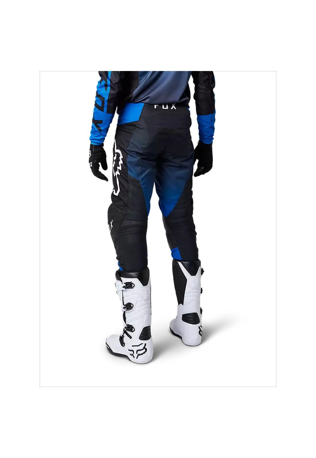 Pantalon Moto 180 Leed Azul/Negro Fox-2