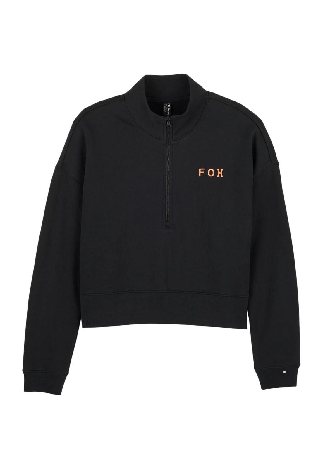 Poleron Lifestyle Mujer Magnetic Negro Fox-0