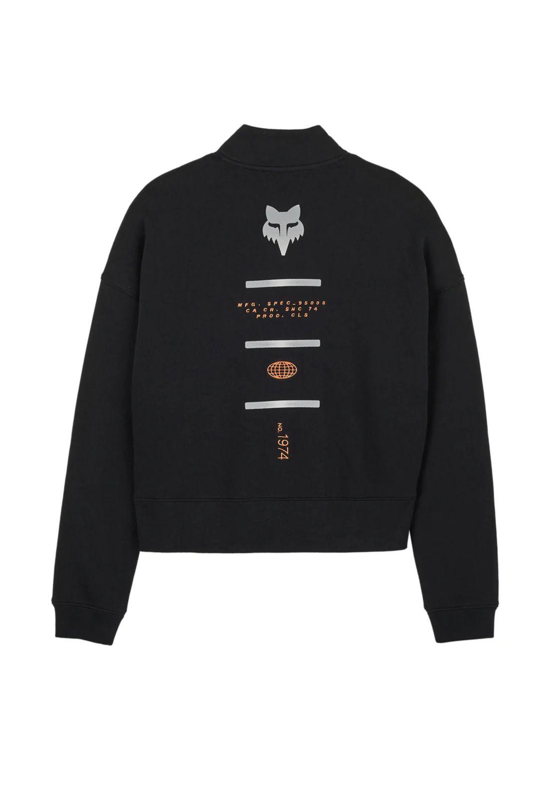 Poleron Lifestyle Mujer Magnetic Negro Fox-1