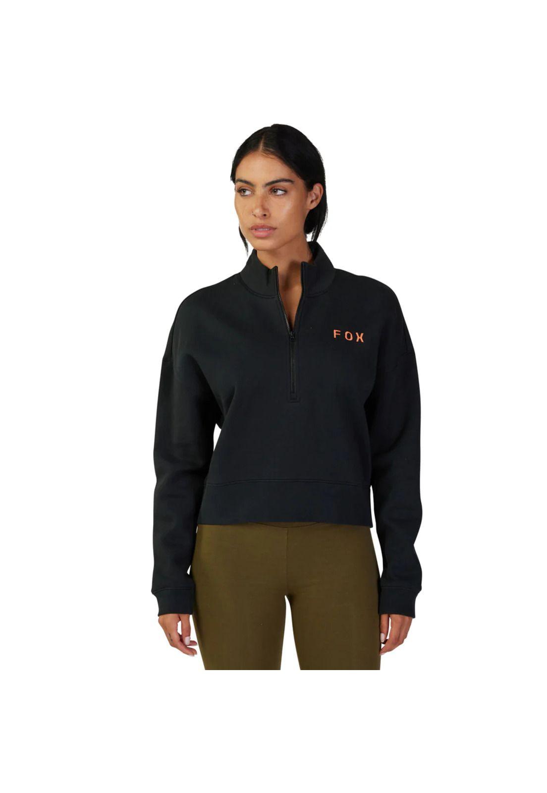 Poleron Lifestyle Mujer Magnetic Negro Fox-2