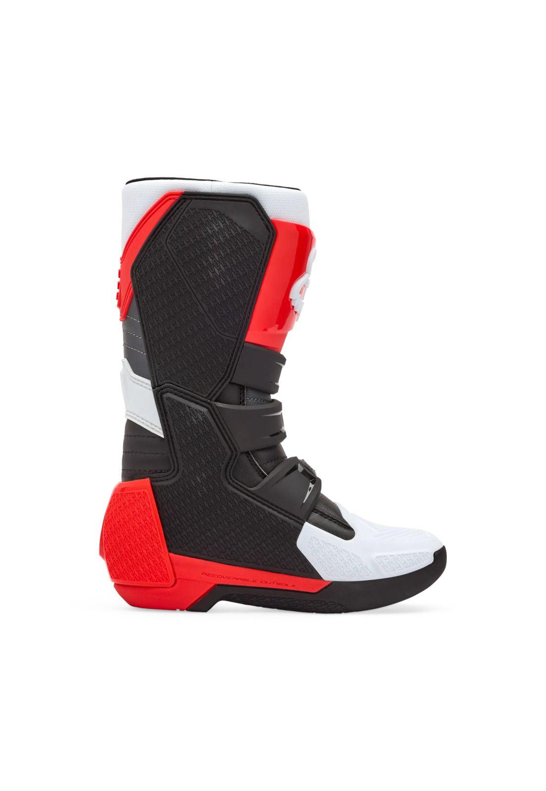 Botas Moto Comp Blanco/Rojo Fox-2