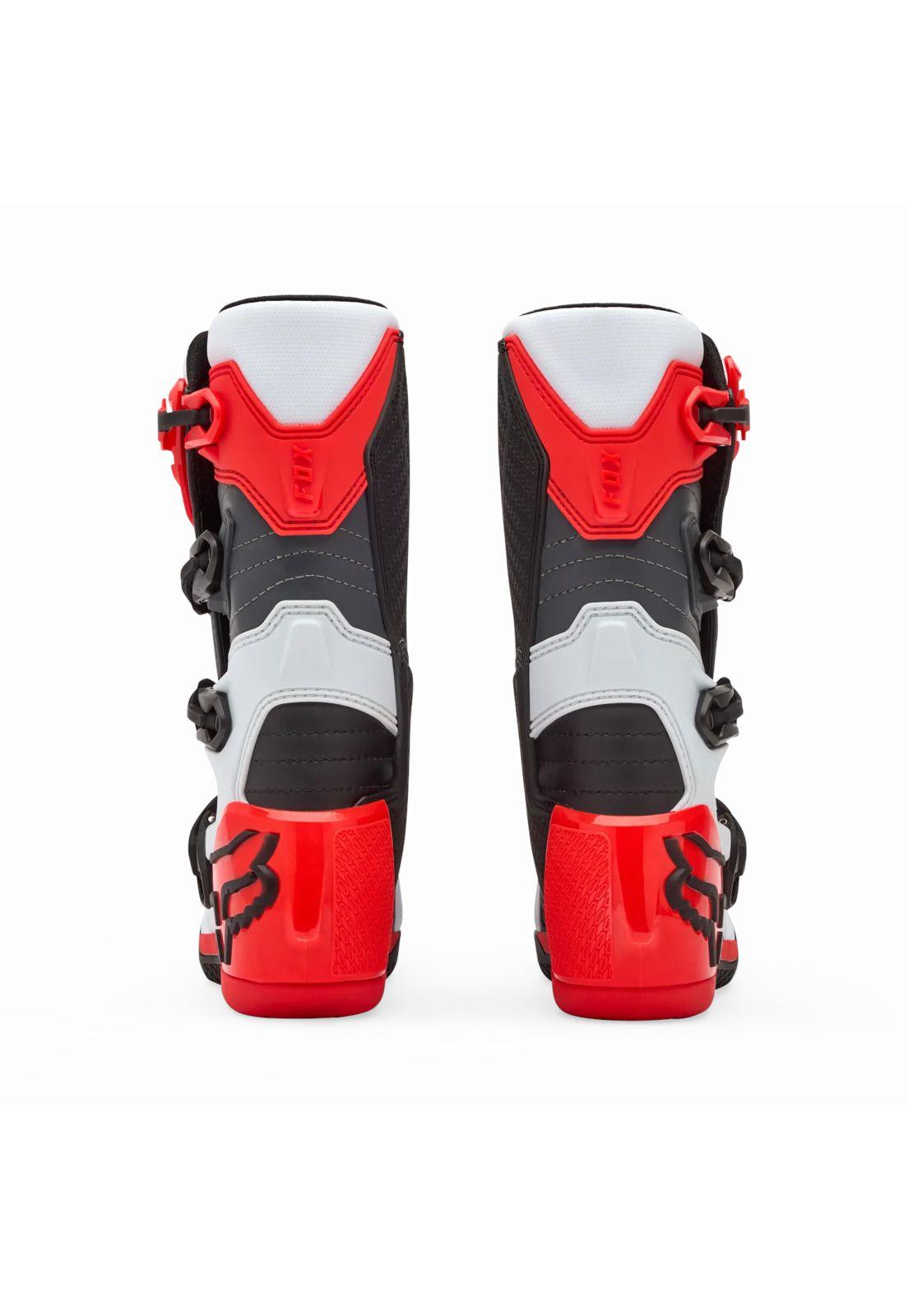 Botas Moto Comp Blanco/Rojo Fox-3