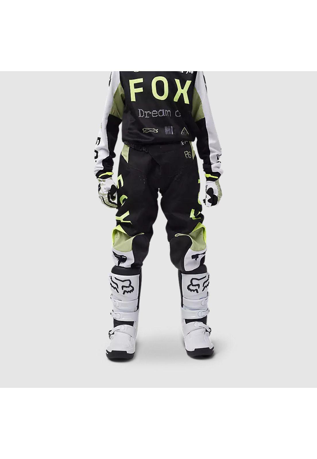 Pantalon Moto Niño 180 Race Spec Verde Fox-2