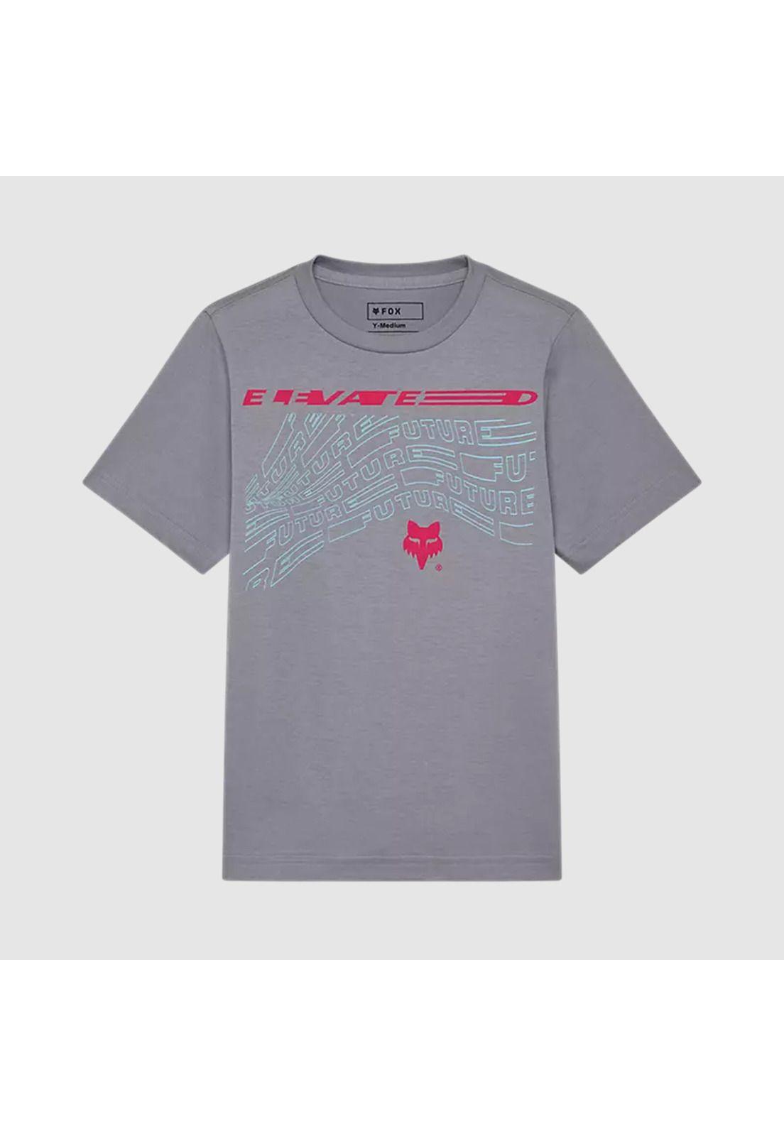Polera Lifestyle Niño Elevated Future Gris Fox-0