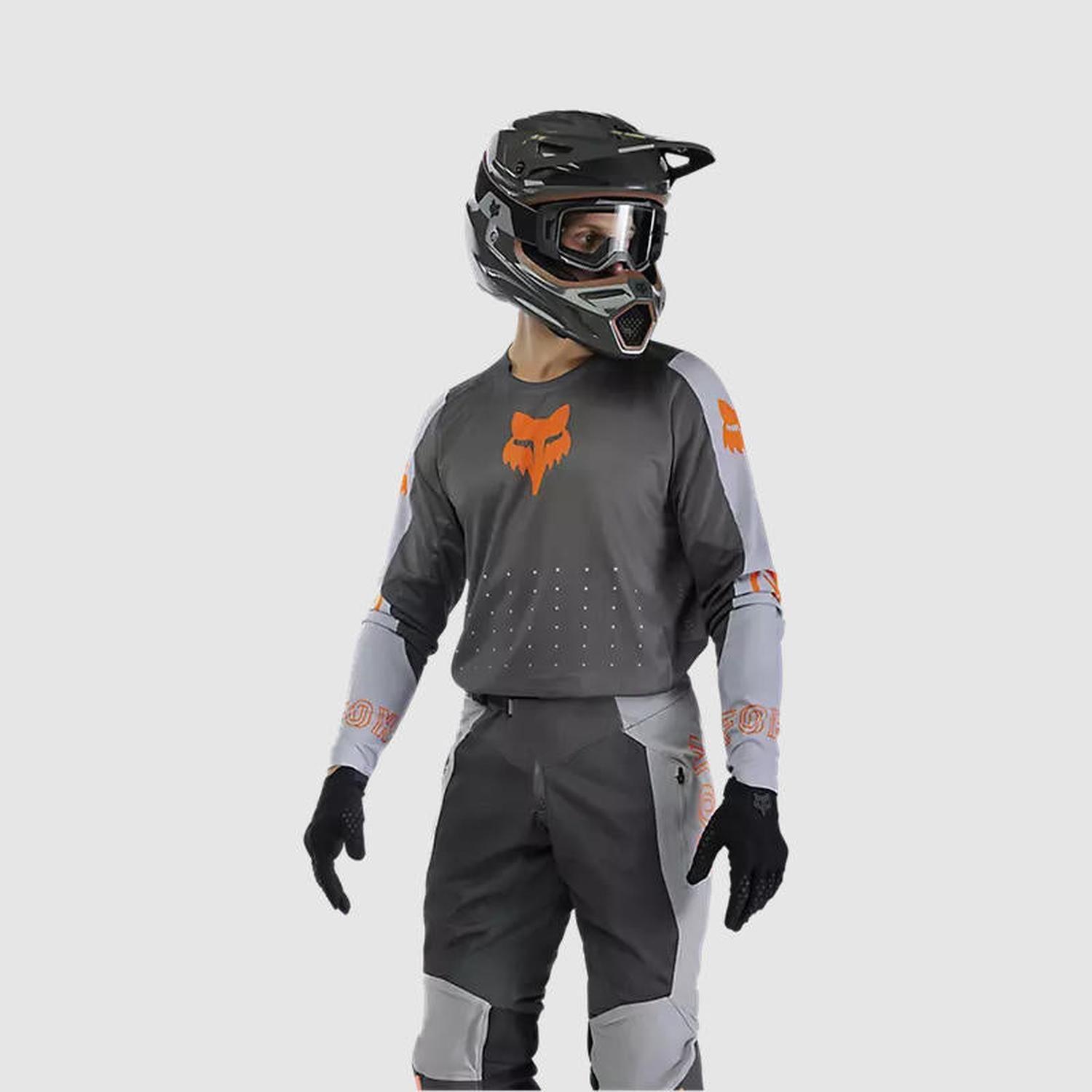 Polera Moto Off-Road Ranger Air Gris Fox-2