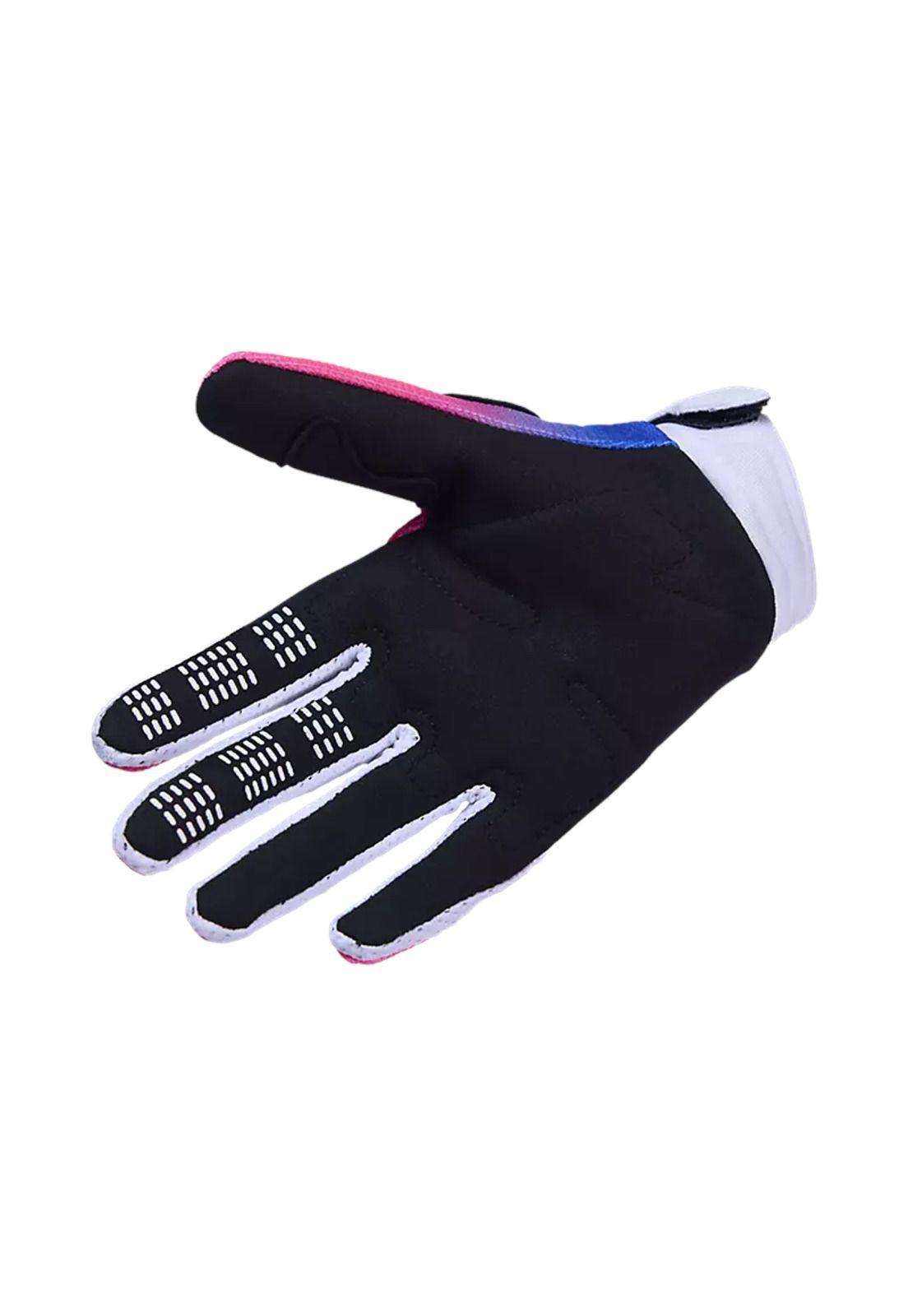 Guantes Moto Niño 180 Collect Azul/Rosado Fox-1