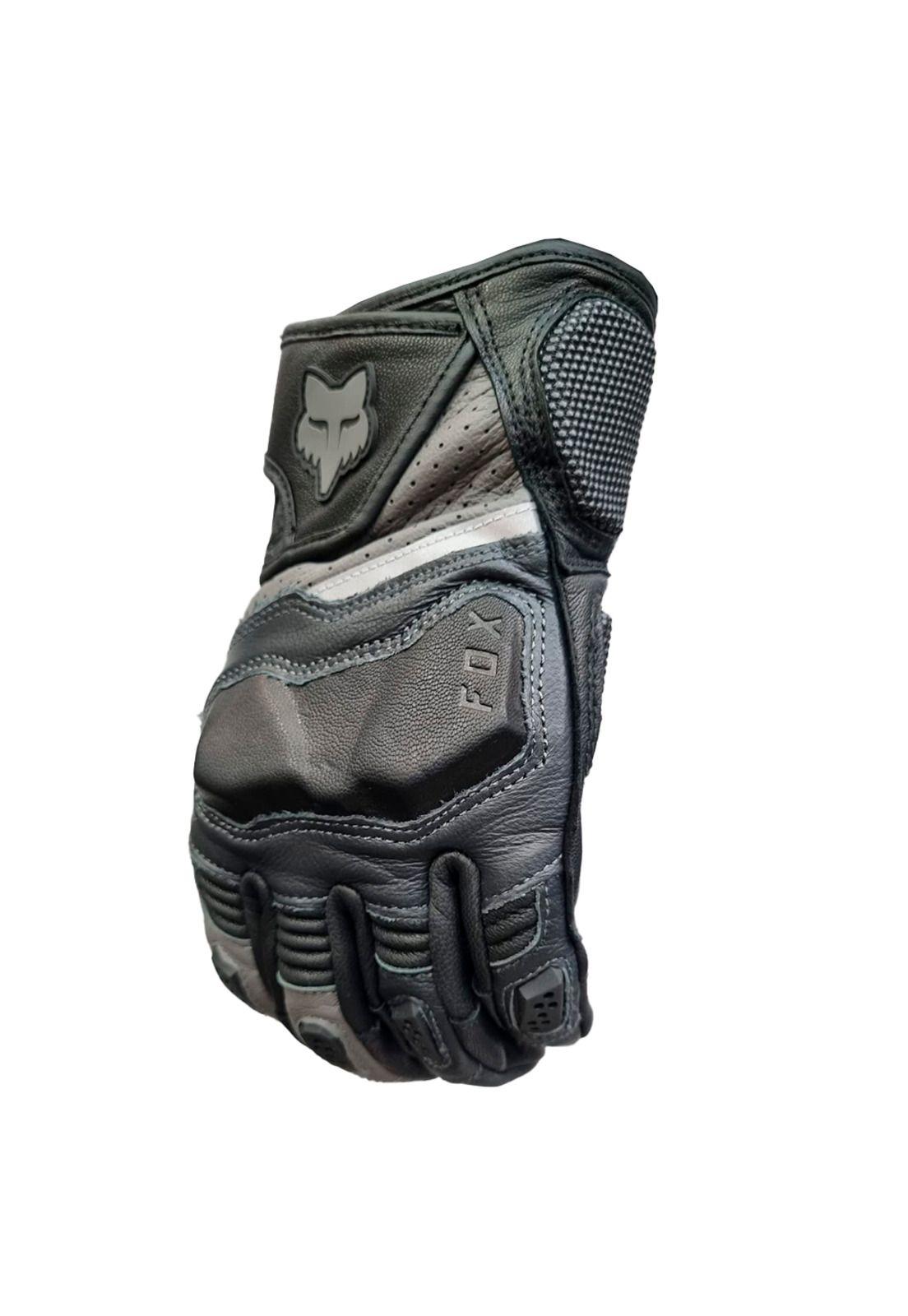 Guantes Moto Bomber Pro Gris Fox-2