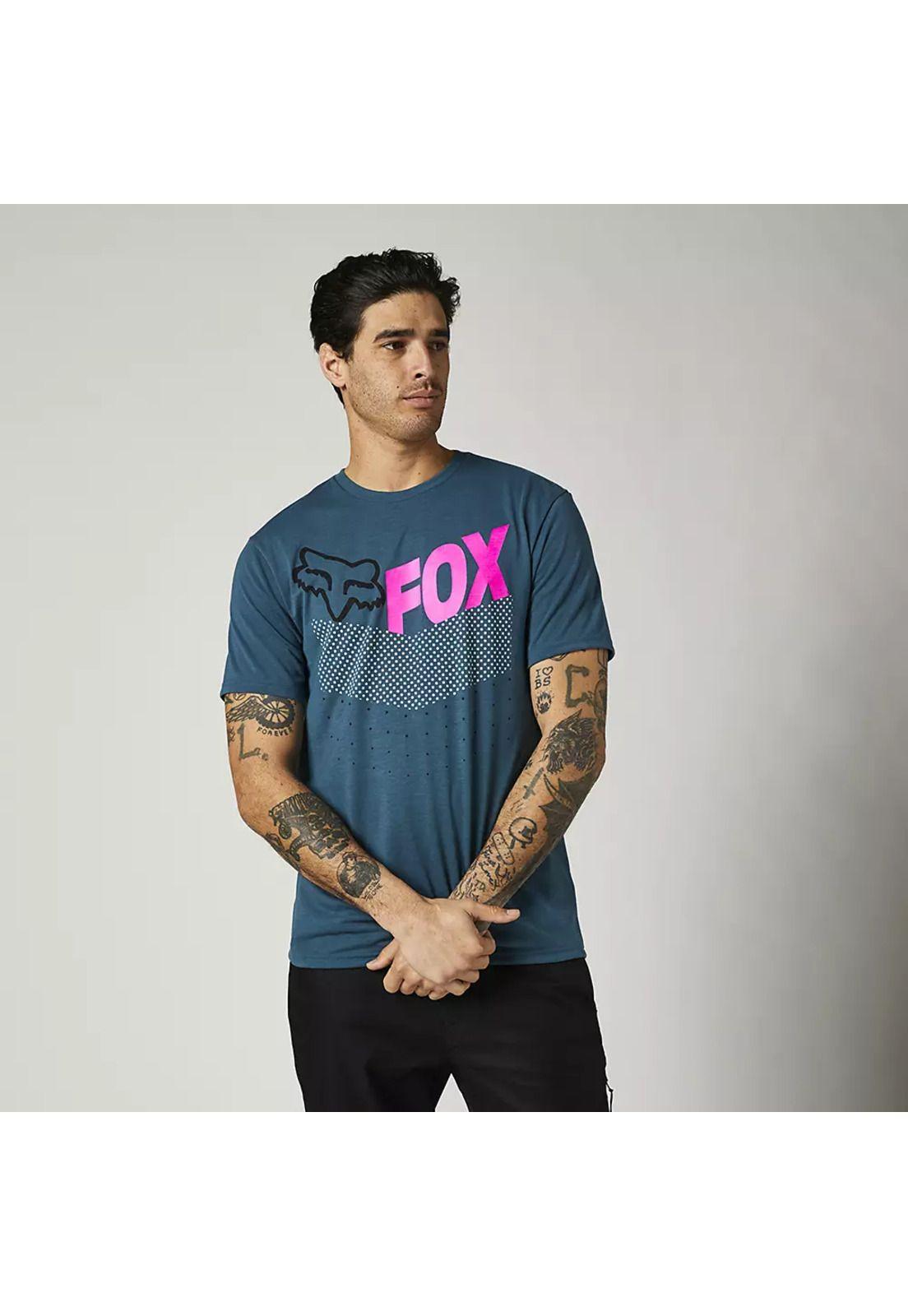 Polera Lifestyle Trice Azul Fox-0
