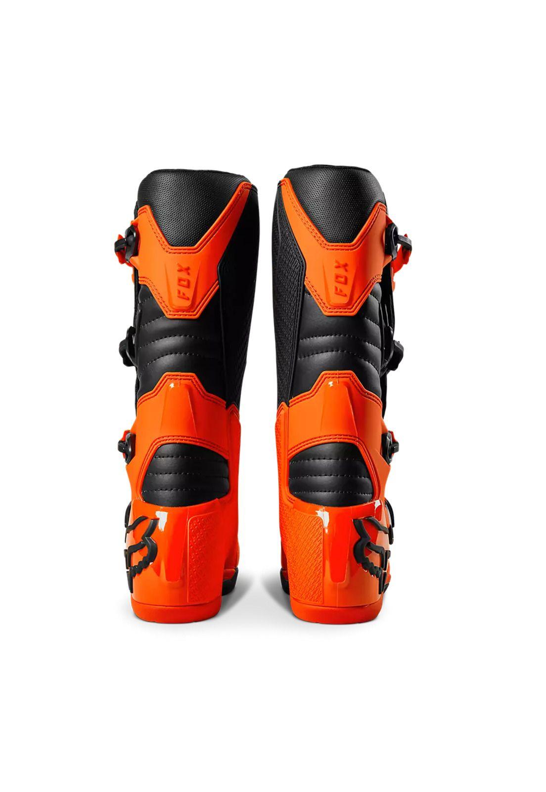 Botas Moto Comp Naranjo Fox-4