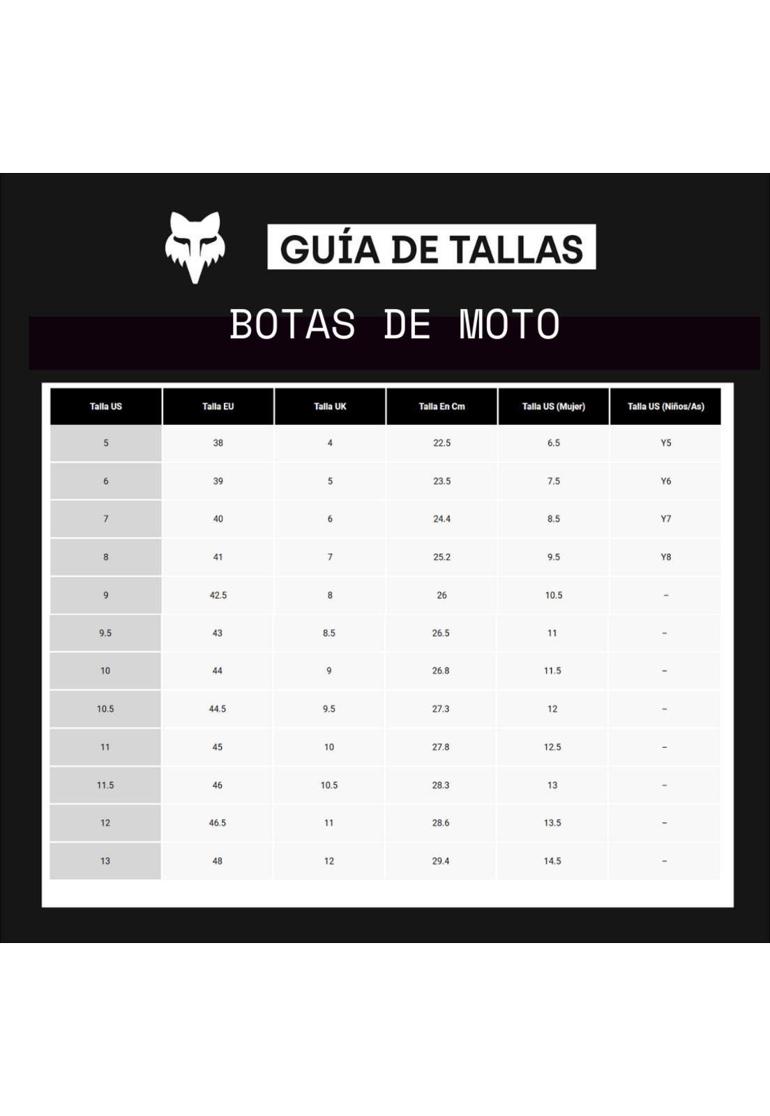 Botas Moto Comp Naranjo Fox-9