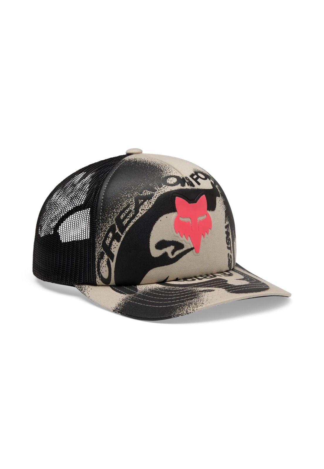Gorro Jockey Lifestyle Vision Mesh Trucker Cafe Claro Fox-0