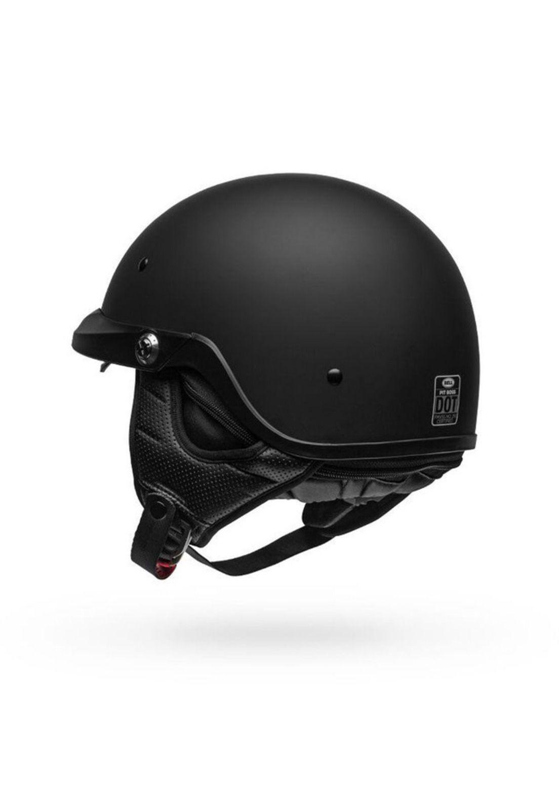 Casco Moto Calle Pit Boss Negro Matte Bell-5