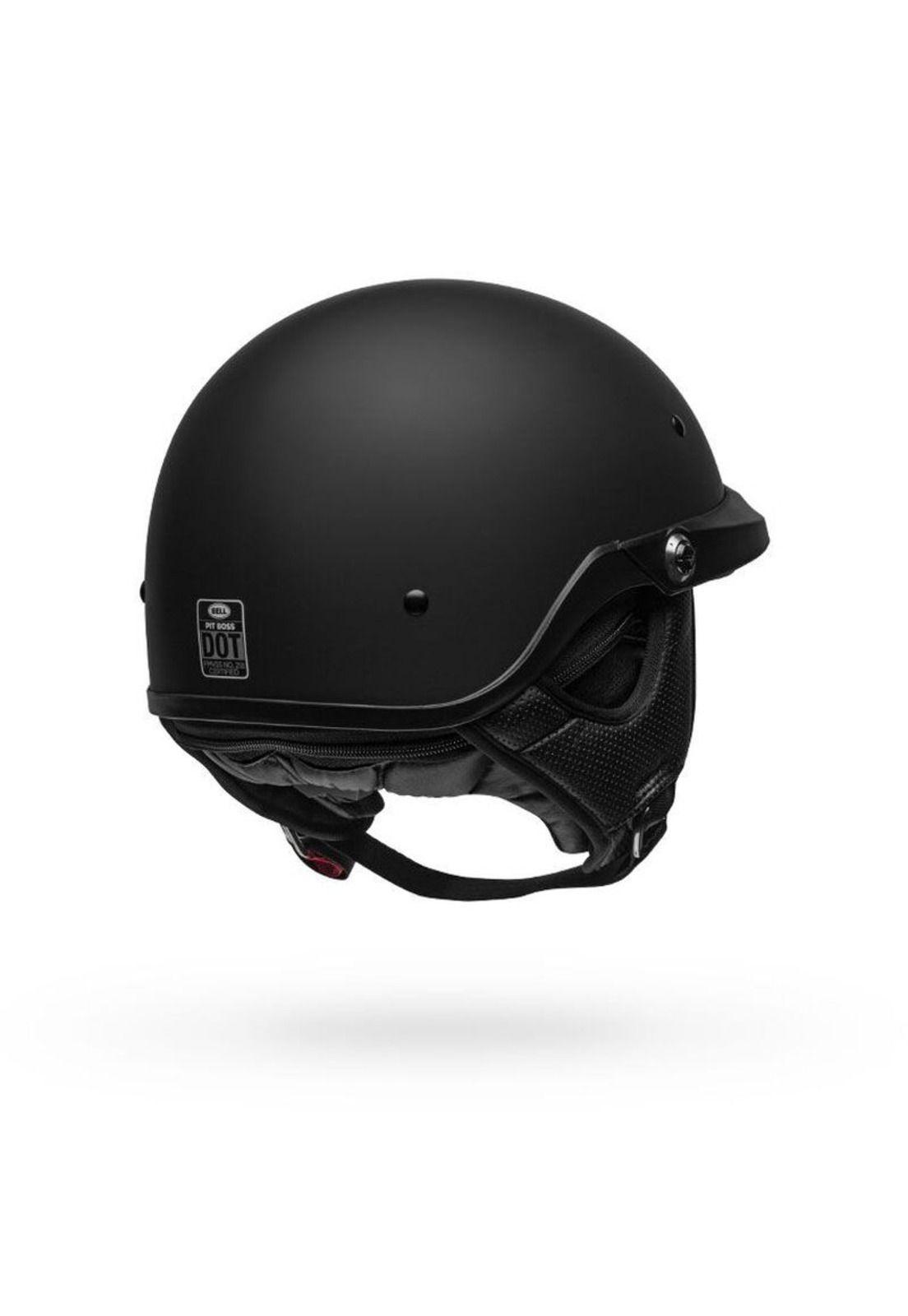 Casco Moto Calle Pit Boss Negro Matte Bell-7