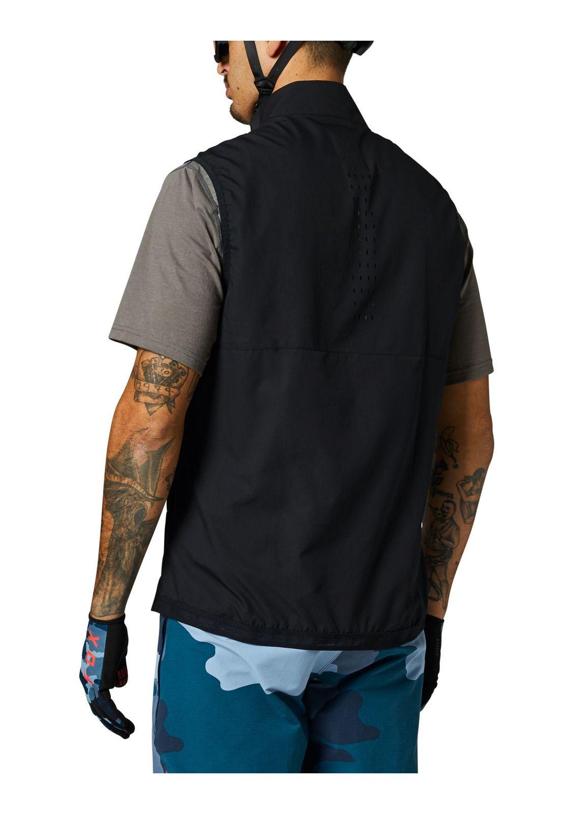 Chaqueta Bicicleta Ranger Wind Vest Negro Fox-1