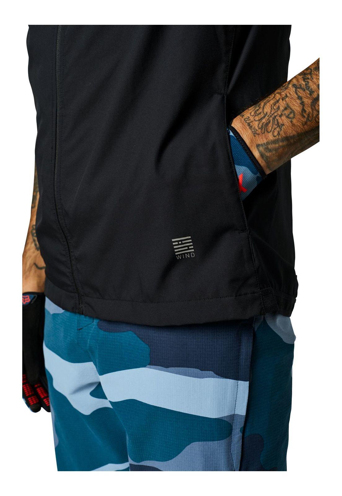 Chaqueta Bicicleta Ranger Wind Vest Negro Fox-3