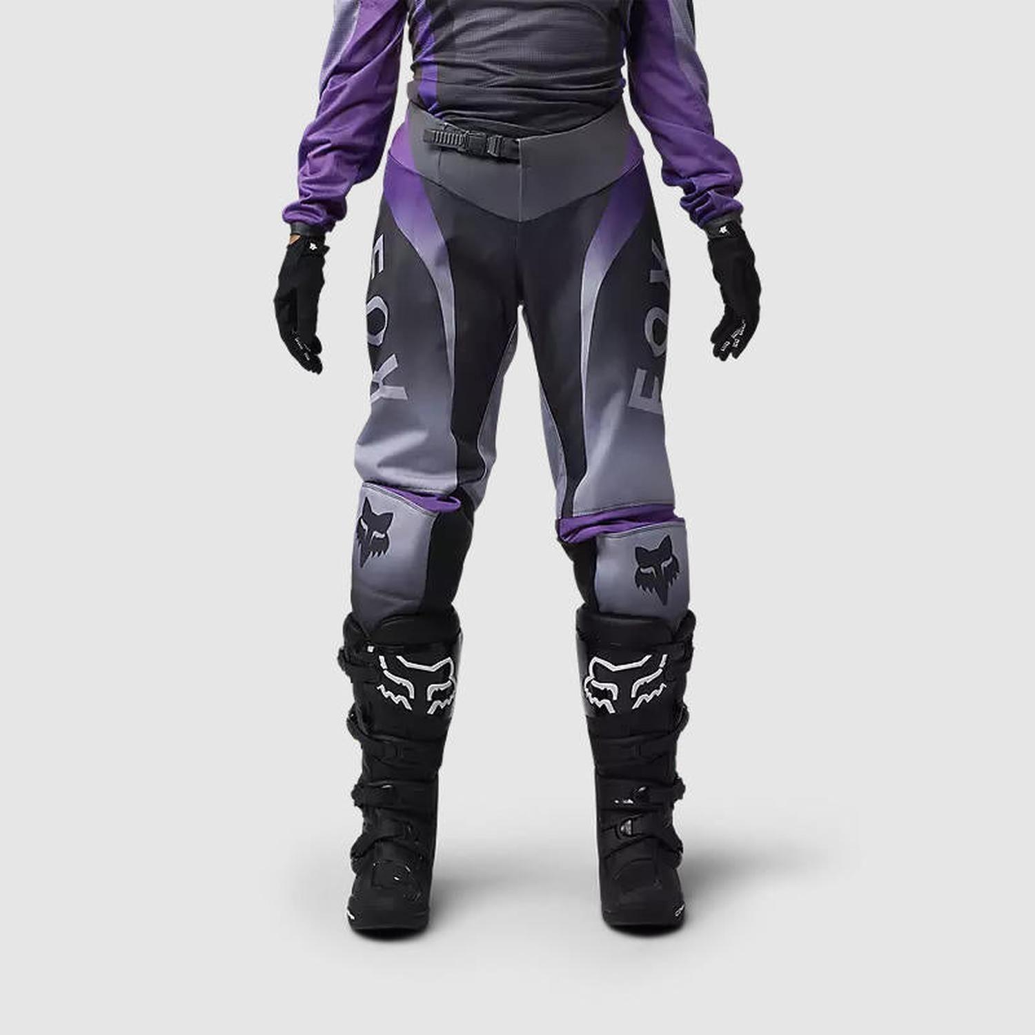 Pantalon Moto Mujer 180 Lean Morado Fox-2