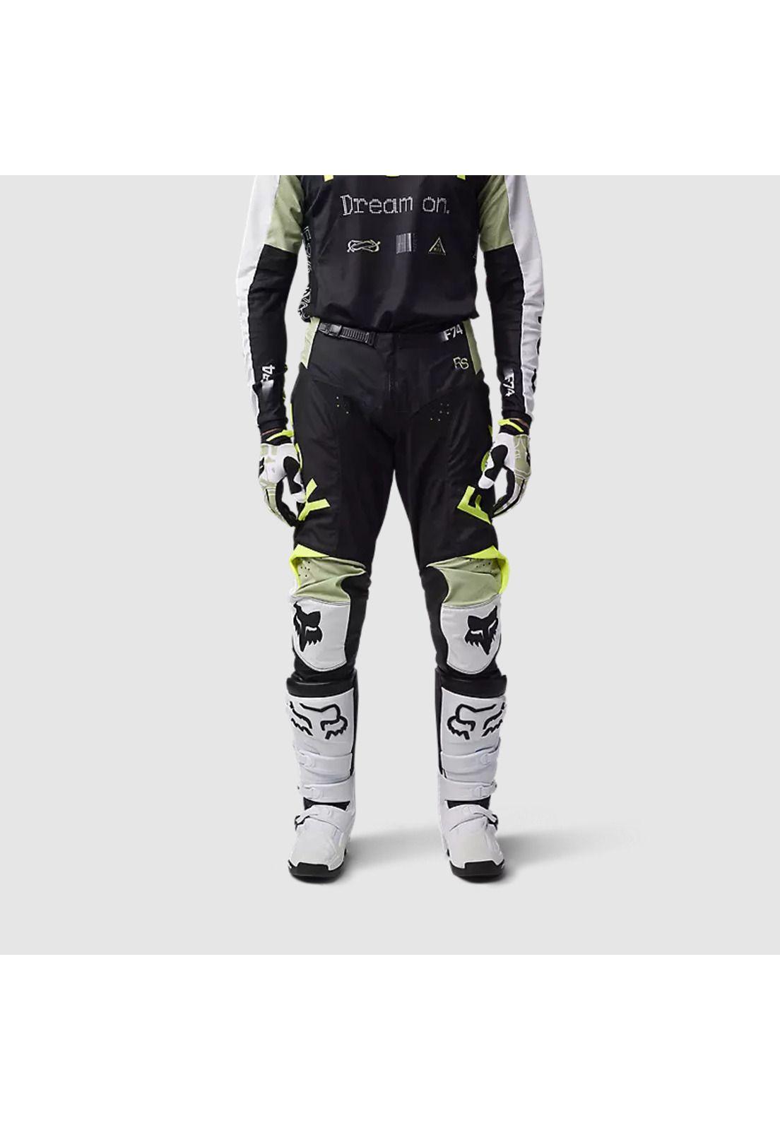 Pantalon Moto 180 Race Spec Verde/Negro Fox-2