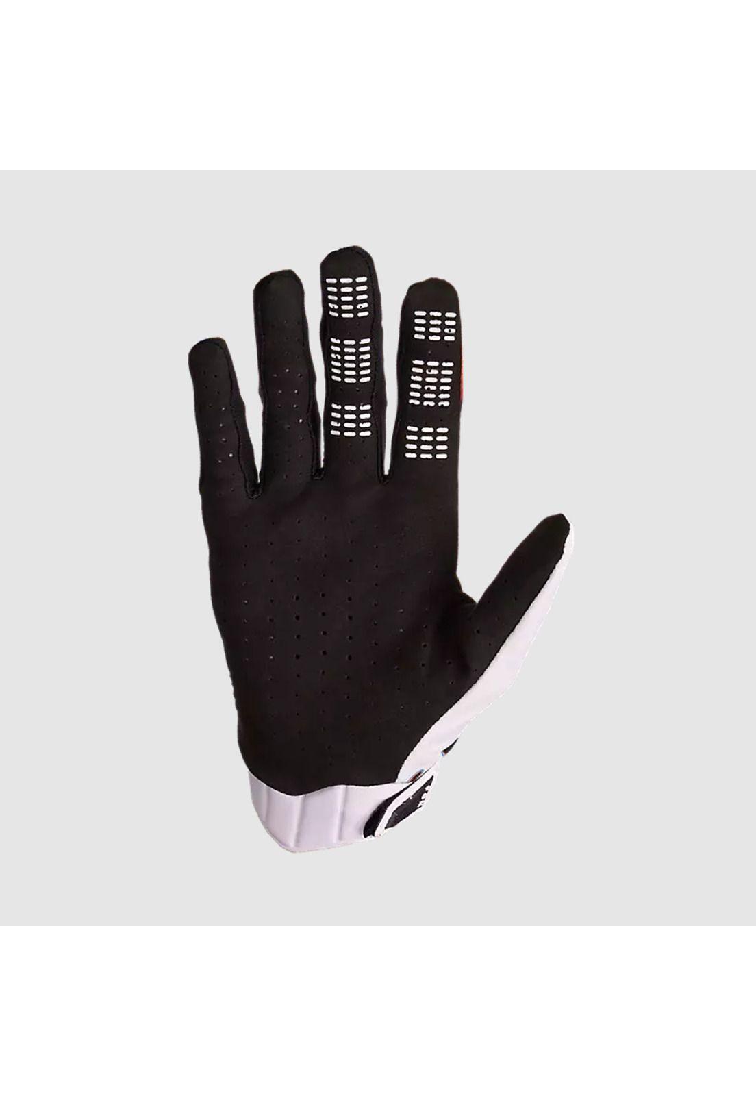 Guantes Moto Flexair Scans Edición Limitada Blanco/Negro Fox-1