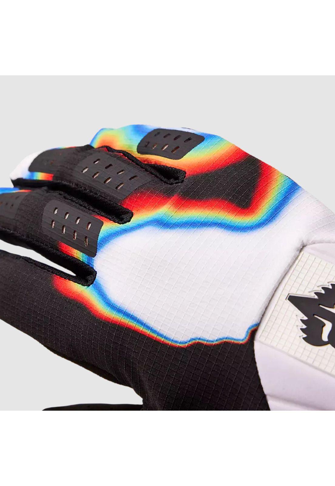 Guantes Moto Flexair Scans Edición Limitada Blanco/Negro Fox-3