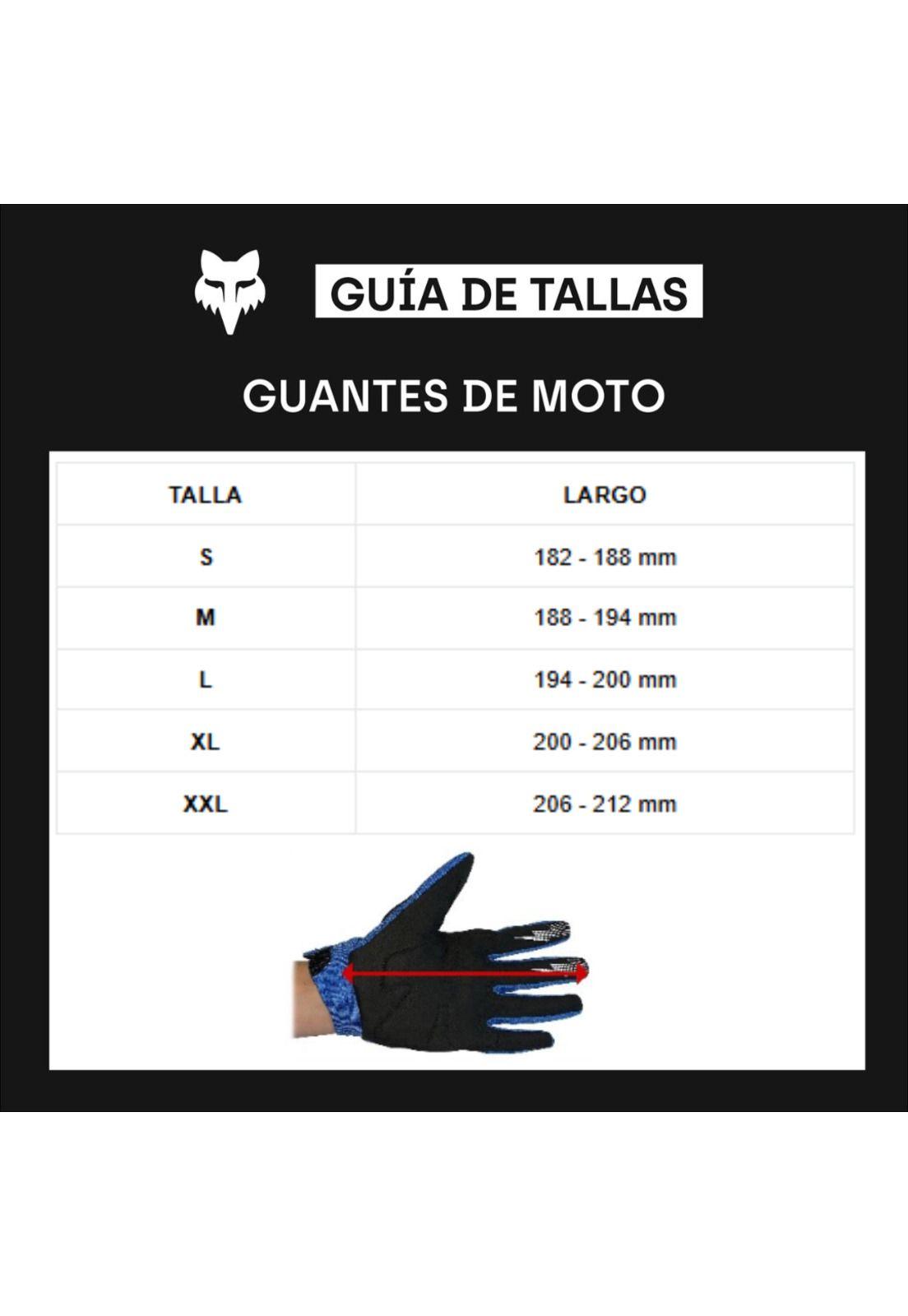 Guantes Moto Flexair Scans Edición Limitada Blanco/Negro Fox-5
