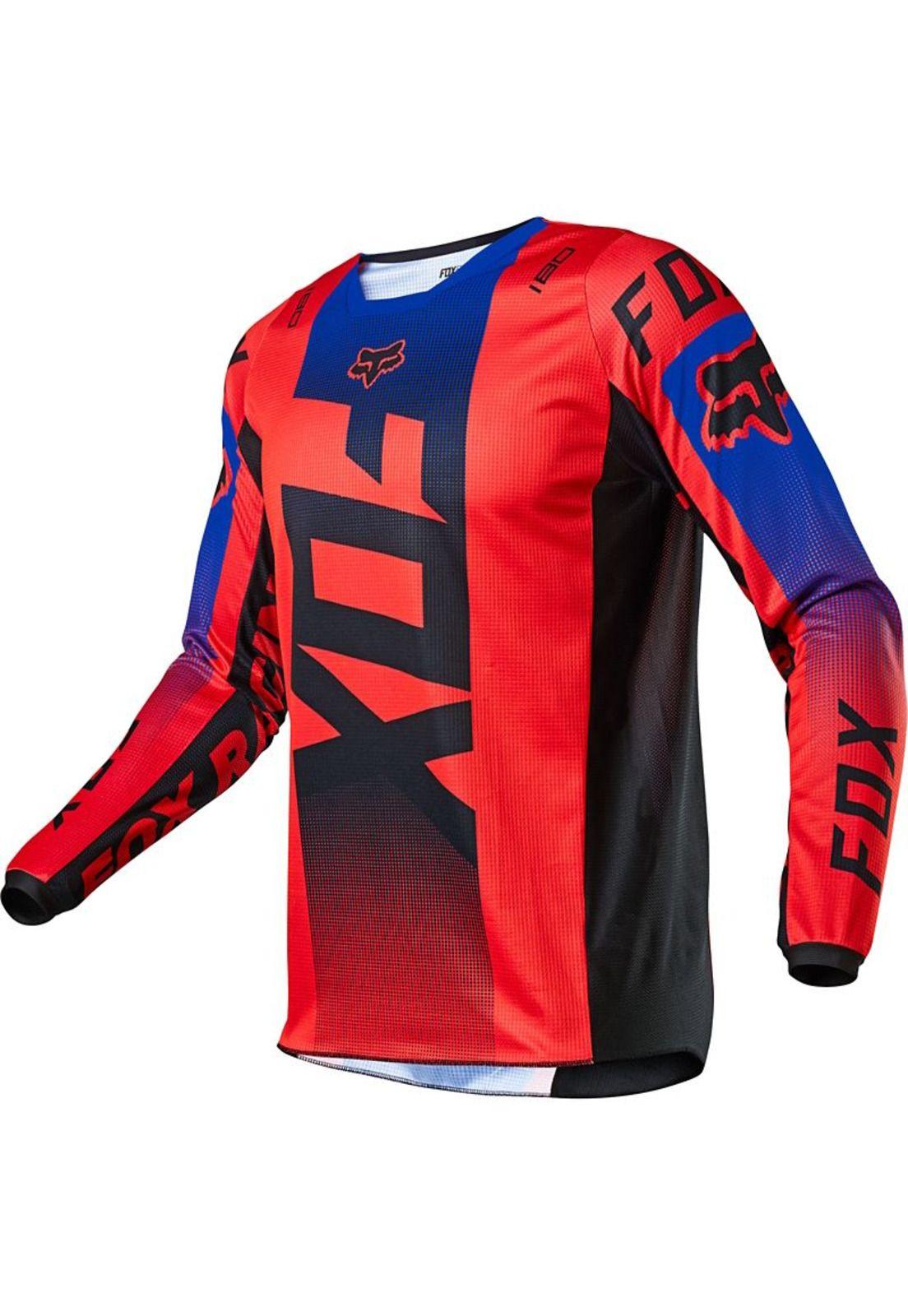Polera Moto 180 Oktiv Rojo Fluor Fox-0