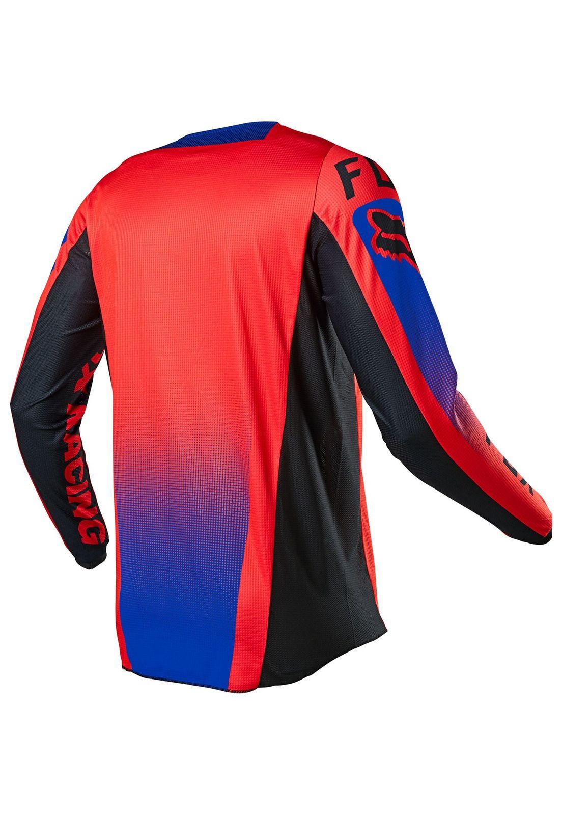 Polera Moto 180 Oktiv Rojo Fluor Fox-3