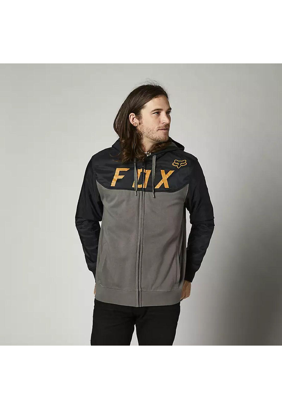 Poleron Lifestyle Pivotal Negro/Gris Fox-0