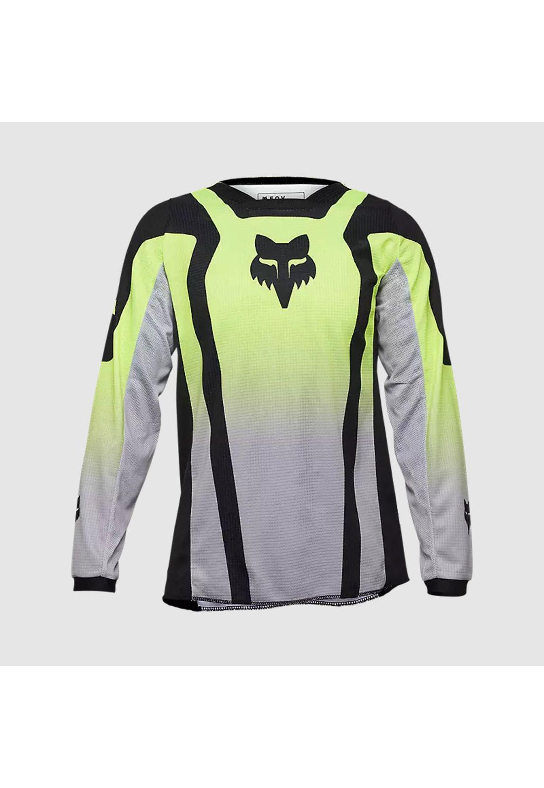 Polera Moto Niño 180 Lean Amarillo Fox-0