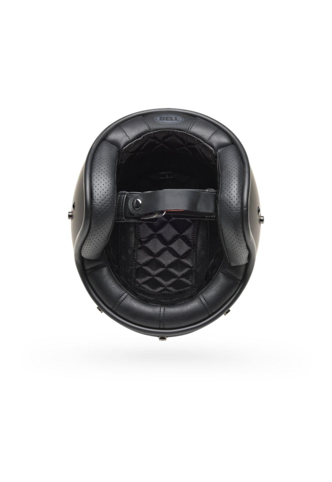 Casco Moto Custom 500 Slap Negro/Verde Bell-4