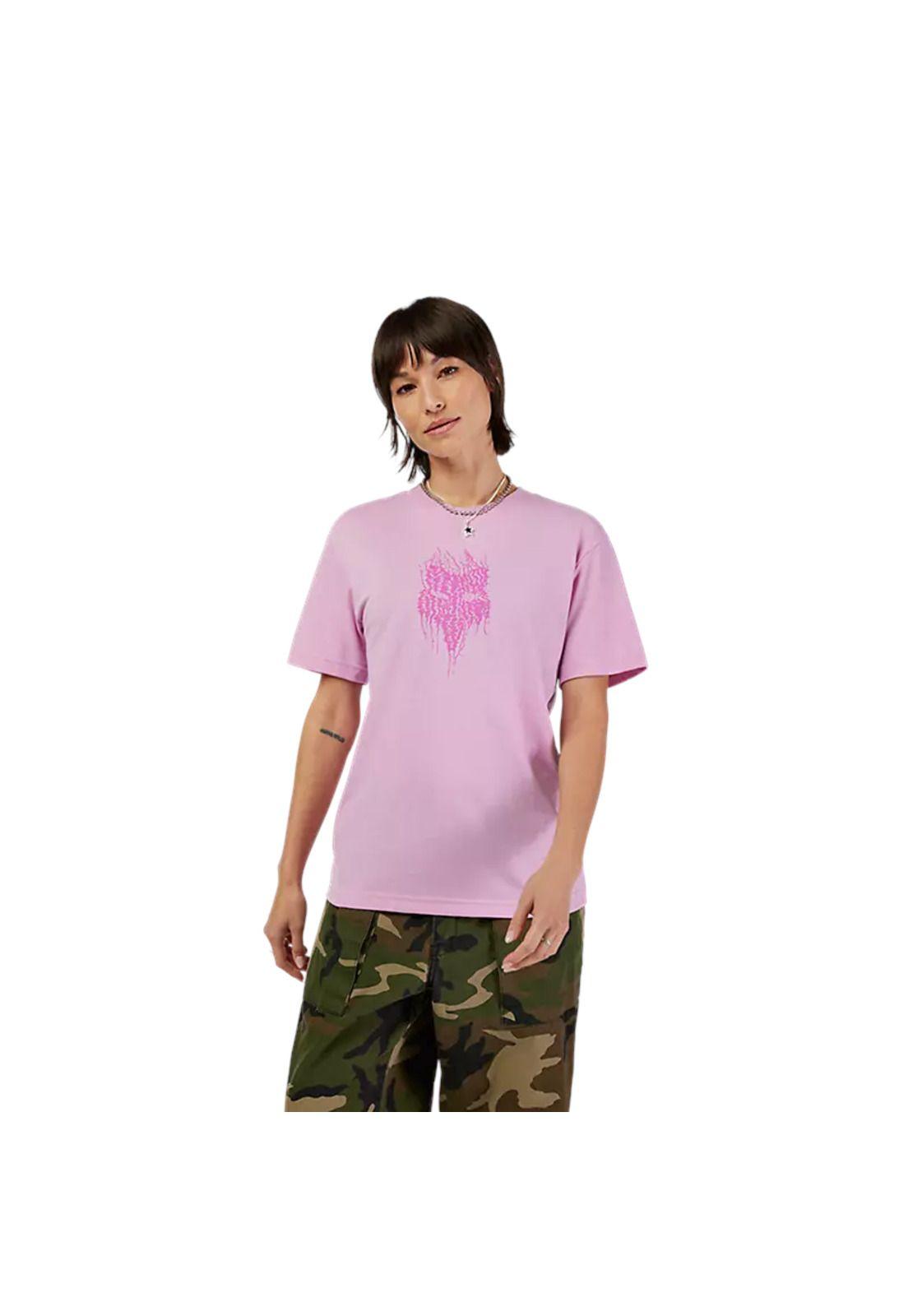 Polera Lifestyle Mujer Bark Tech Rosado Fox-2