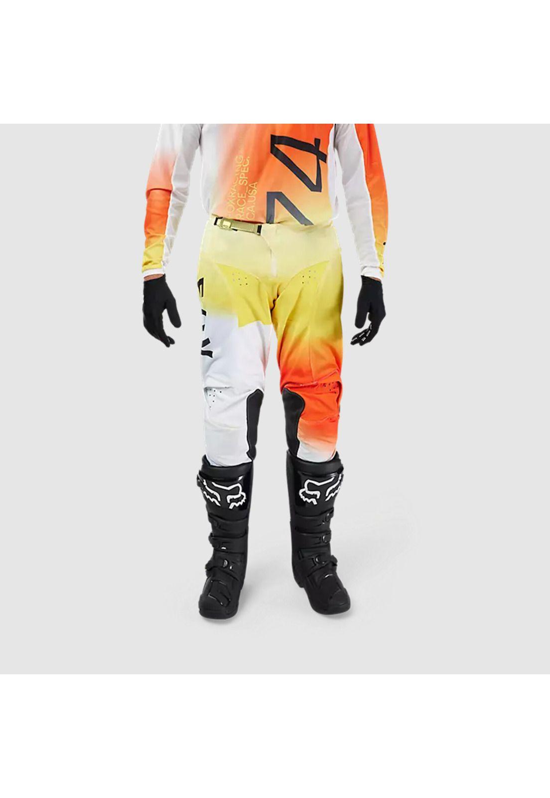 Pantalon Moto Air Haze 180 Blanco Fox-2
