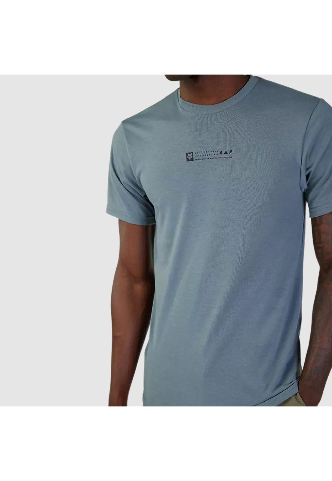 Polera Lifestyle Base Over Azul Acero Fox-2