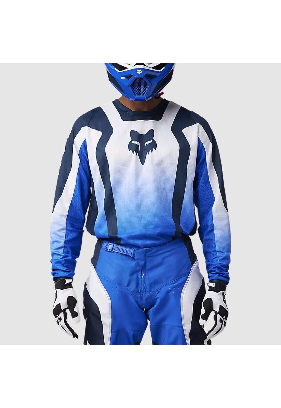 Polera Moto 180 Lean Azul Fox-2