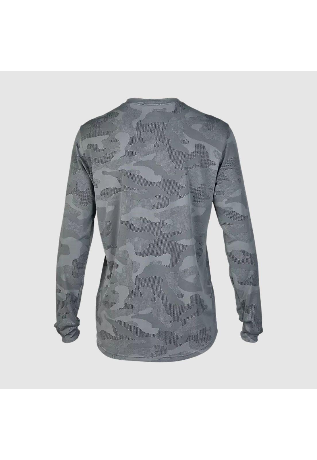 Polera Bicicleta Ranger TruDri™ Manga Larga Gris Fox-1