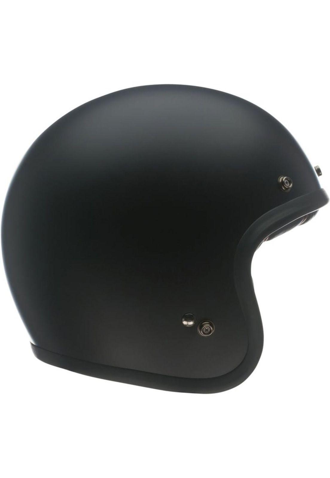 Casco Moto Calle Custom 500 Negro Solido Bell-2
