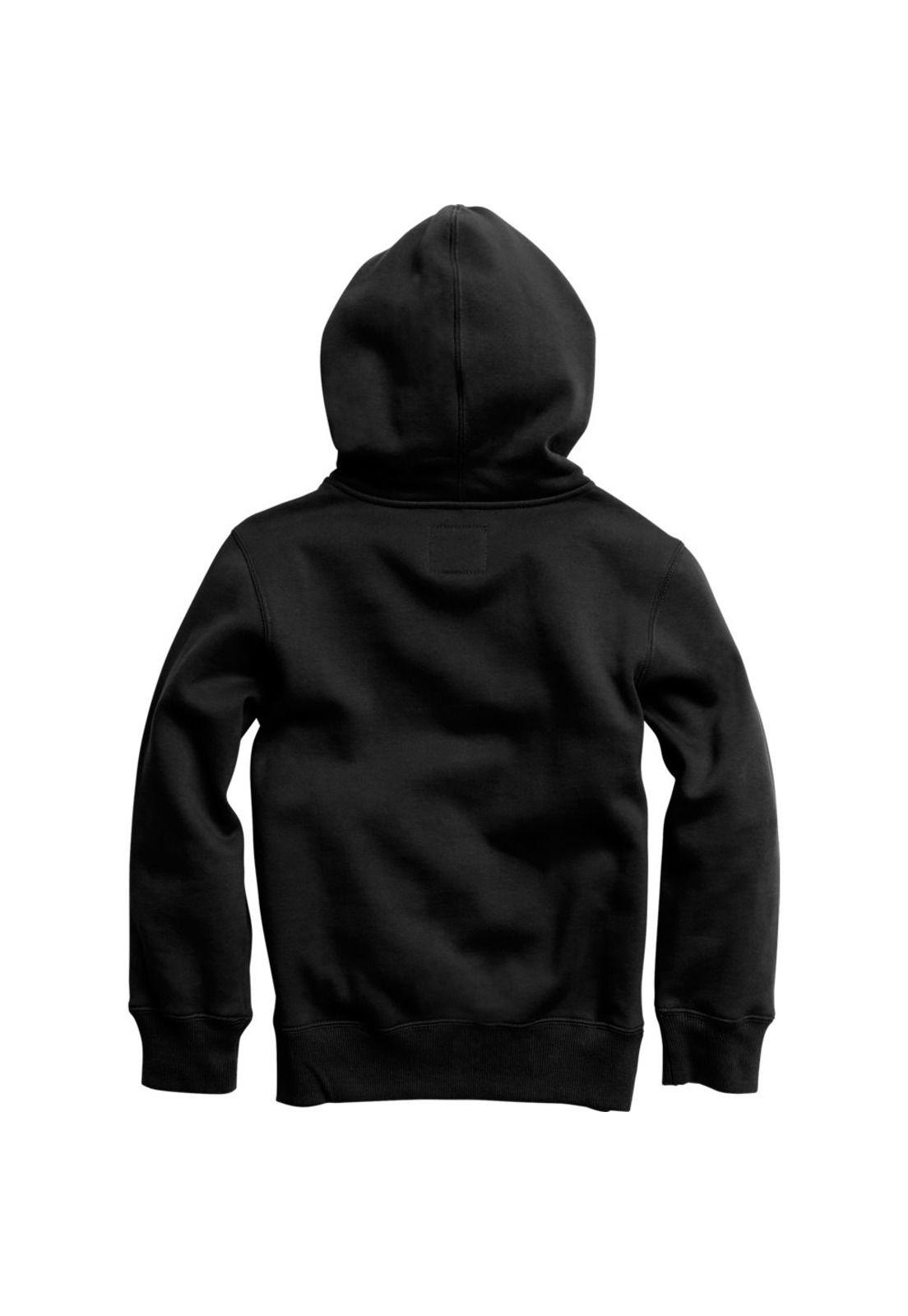 Poleron Lifestyle Niño Legacy Moth Zip Negro Fox-1