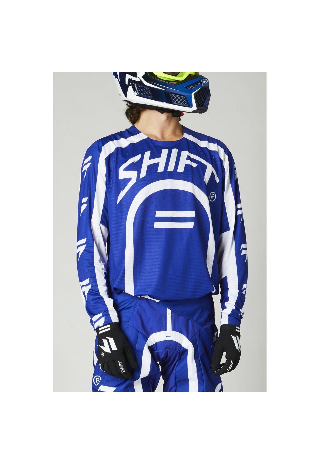 Polera Moto 3Lack Label Curv Azul Shift-0